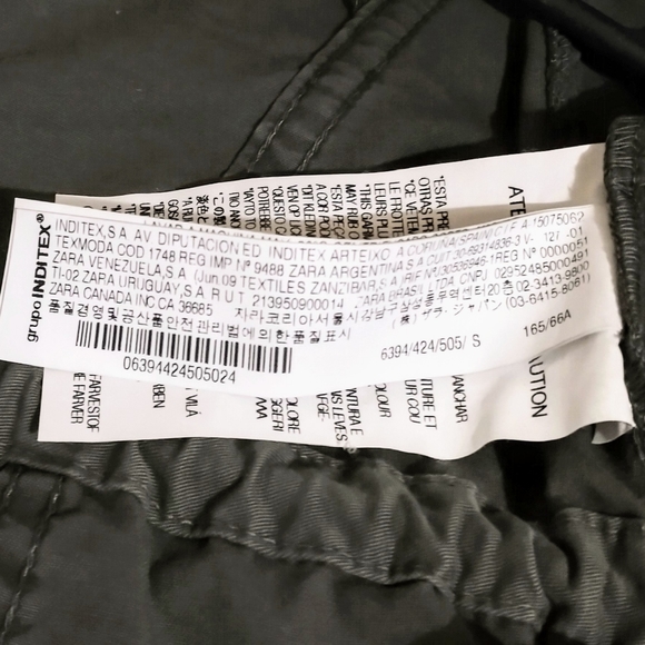 **Zara Woman**Slim Cropped Military Style Jacket. Olive Drab.Size S - Picture 5 of 11